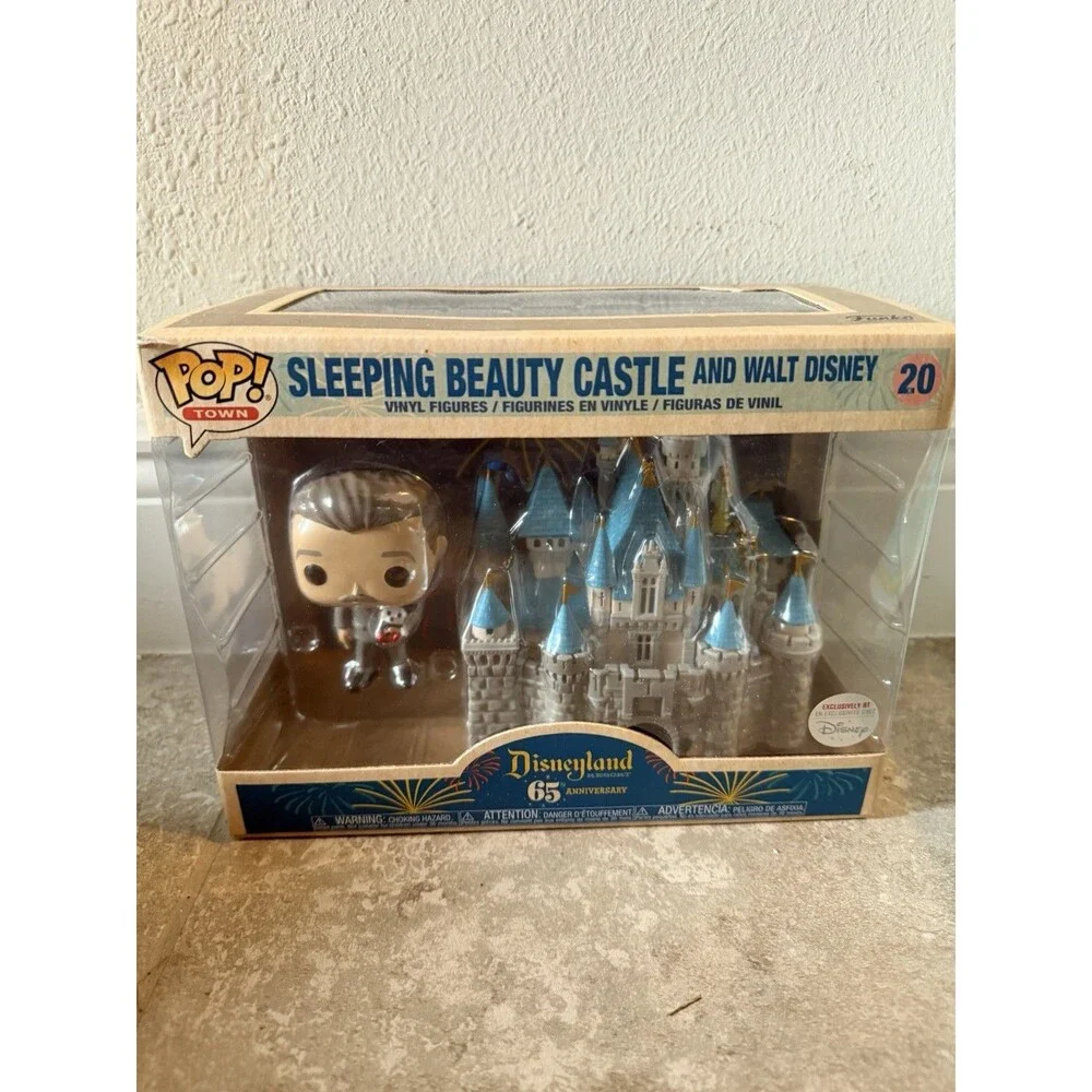 Funko Pop Disneyland 65th Anniversary Sleeping Beauty Castle and Walt Disney NEW